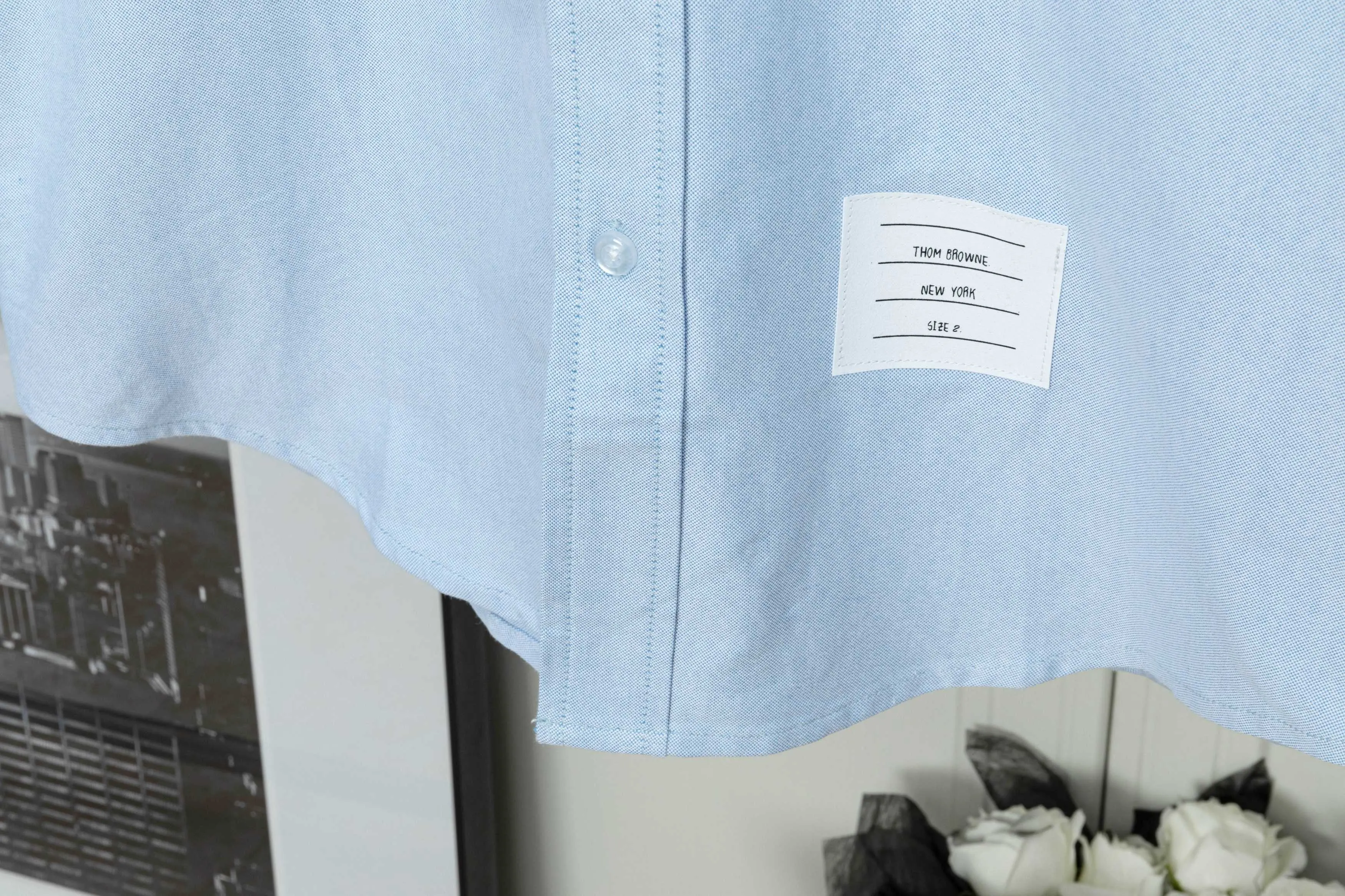 𝗧𝗵𝗼𝗺 𝗕𝗿𝗼𝘄𝗻𝗲 White 😌 Classic ～TB ， ， ！ ， 🕺 ！ ！ ， ， ， New Arrival， ～ ：White Light Blue Sizes：01234